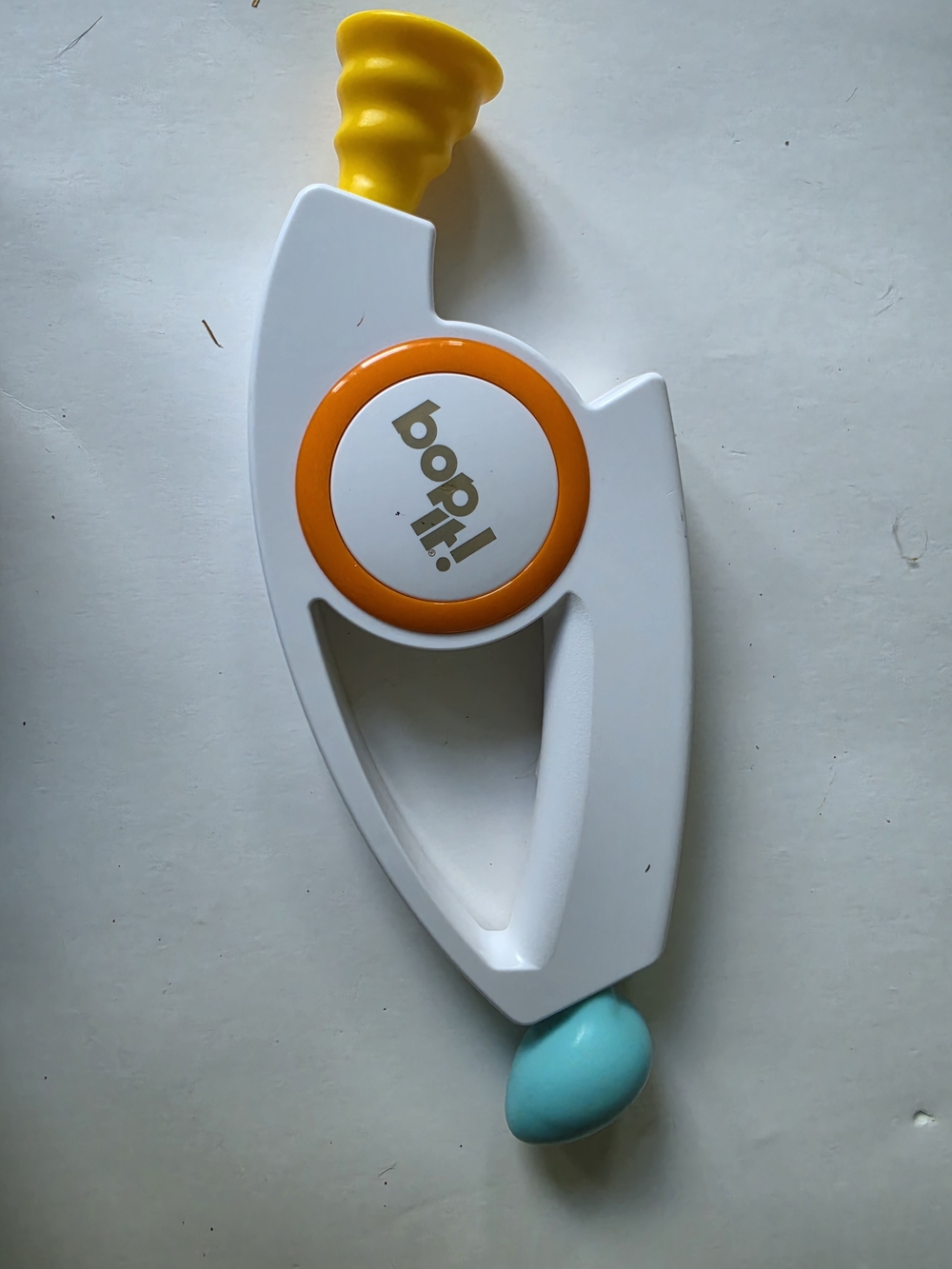 Bop it! 2018 Hasbro Handheld Electronic Party Reflex Game White & Orange